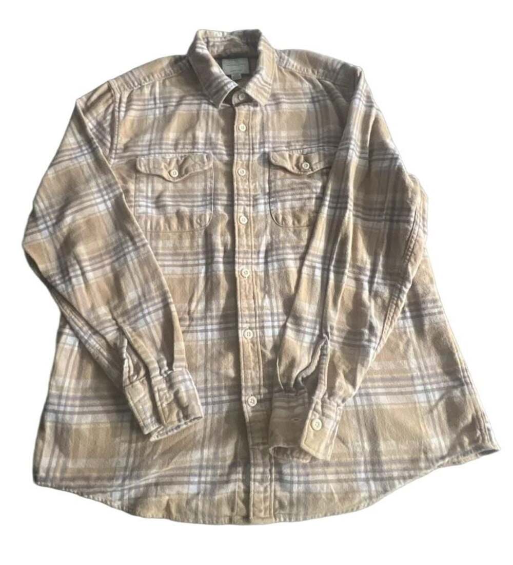 American Eagle Super Soft Plaid Flannel Button Up Shirt